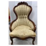 Antique Rosewood Framed Occasional Chair