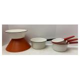 Enamel Bowl & Pans