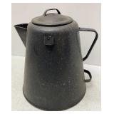 Large Enamel Coffee Pot