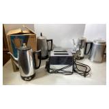 Coffee Percolators, GE waffle Maker