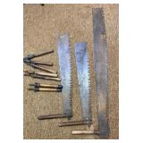Broken Two-man Saws & Handles