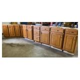 Oak Base Cabinets & Countertop