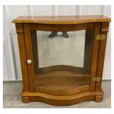 Oak Curio Cabinet 29.5x12x29.5