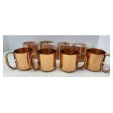(8) Copper Mugs (new)