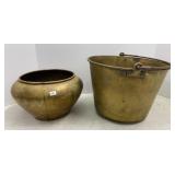 Brass Bucket & Planter
