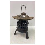 Cast Iron Footed Pagoda Garden Lantern