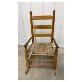 Antique Ladderback Rocker