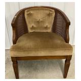 Vtg Barrel Back Occasional Chair