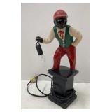 Porcelain Lawn Jockey Lamp