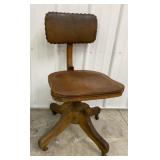 Antique Oak Desk Chair