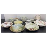 Hand Painted China Bowls & Tea Set