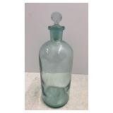 Antique Blue Medicine Bottle w/ Ground Glass