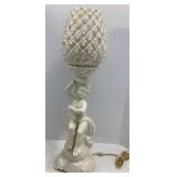 Mid Century Modern Pineapple Opalescent Lamp