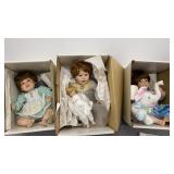 Danbury Mint Judy Belle Porcelain Dolls in boxes