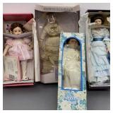 Porcelain Dolls with Boxes