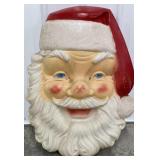 Vtg Blow Mold Santa Head 34in tall