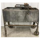 Antique Double Basin Galvanized Wringer Washer