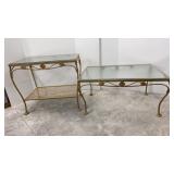 Wrought Iron Glass Top Tables