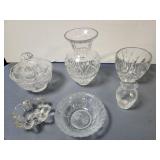 Crystal Vases, Candy dish, Clover Dish