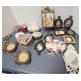 Miniature Picture frames & trinket boxes