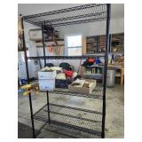 Wire Shelving Unit, 5 shelfs