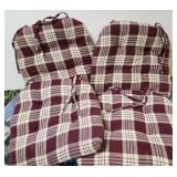Chair Cushions, 4, plaid