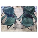 Folding Lawn chairs (2),  cup holders