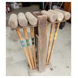 Croquet set, as is, vintage