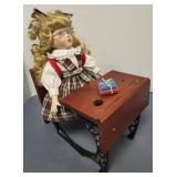 American Girl Doll Desk, No Name Doll