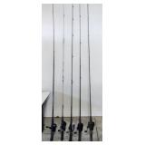 5 Fishing Rods and Reels in this lot