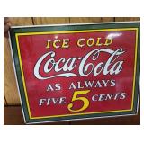 Coca - Cola Metal Sign, modern