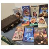 DVDs (2), VHS (7) Cassette case