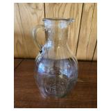 White House Vinegar Pitcher 9" tall