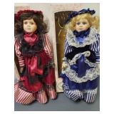 Dolls (2) Queen Anne Porcelain Collection