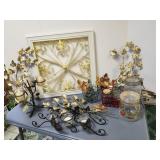 Candle holders, wall decorations