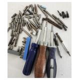 Drivers (3) & insert bits, used,