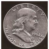 Franklin Silver Half Dollar Coin
