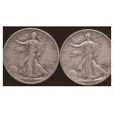 Silver Walking Liberty Half Dollar Coins