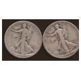 Walking Liberty Silver Half Dollar Coins