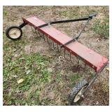 Dethatcher, tow behind mower