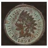 Indian Penny Coin 1898