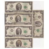 Two Dollar Bills (5)