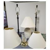 Table Lamps (4) & Shades