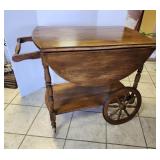 Tea Cart, Drop leaf, on wheels
