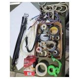 Bunge straps, tape, zip ties