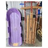 Sleds, Flexible Flyer & Plastic sled