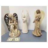 Angel Figurines,  Resin, ceramic,