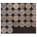 Mercury Silver Dimes (26)