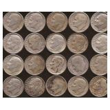 Roosevelt Silver Dimes (20)