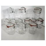 Canning Jars, Glass Top, Pints (12)